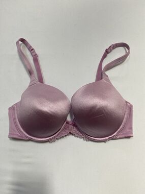 Victoria's Secret 34D Coquette Orchid Pink Angels Push-Up Lingerie Bra